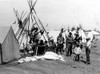 Sioux Indians-A Group Of Sioux Indians In Their Village Setup In Flatbush History - Item # VAREVCHBDSIINCL001
