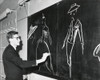 Yves Saint Laurent Sketching Designs For Christian Dior 1958 Fashion Line In Paris. At The Age Of 21 History - Item # VAREVCHISL042EC864