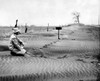 Mid-Western Farmer Sitting In Sand Dunes Along A Country Road. Sept. 1953. Csu ArchivesEverett Collection History - Item # VAREVCCSUA001CS558