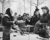 Parisians Purchasing Apples From A Street Vendor In The Snow 1945. The First Winter After Liberation Was Difficult For Civilians Due To Shortages Of Food And Fuel. - History - Item # VAREVCHISL038EC801