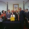 The Annual White House Thanksgiving Turkey Event. Sen. Everett Dirksen And Lobbyists From The Poultry Industry Present A Turkey To The President. Nov. 16 History - Item # VAREVCHISL033EC145