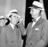 Senator Prescott Bush Presents A New Straw Hat To Vice President Richard Nixon. Bush Presented Straw Hats Made In Connecticut To Nixon And 10 Freshman Senators. May 6 History - Item # VAREVCCSUA000CS613
