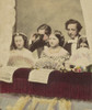 Three Fashionable Young Women And Two Men In A Private Box Of A Theater History - Item # VAREVCHISL045EC736