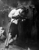 Muscular Riveter At Work At Hog Island Shipyard During World War I. Philadelphia History - Item # VAREVCHISL034EC682