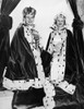 From Left Bandlead Ozzie Nelson And Band Singer Harriet Hilliard Are The King And Queen Of The Winter Carnival At Lake Placid Still - Item # VAREVCPBDOZNEEC014