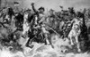 Theodore Roosevelt In A Romanticized Depiction Leading The Rough Riders In The Charge At San Juan Hill History - Item # VAREVCH4DSPAMEC003