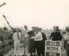 Eleanor Roosevelt At A Wpa Site In Des Moines Iowa. She Visits A Wpa Works Progress Administration Project To Convert A City Dump Into A Water Front Park. June 8 1936. History - Item # VAREVCHISL032EC091