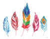 Rainbow Feathers Iv Poster Print by Farida Zaman - Item # VARPDX37648