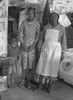 African American Mother With Her Two Daughters Living In Primitive Conditions As Plantation Tenants In Gees Bend History - Item # VAREVCHISL009EC207