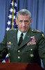 General Tommy Franks Commander Of U.S. Central Command In Afghanistan Holds A Press Briefing At The Pentagon Washington D.C. On Oct. 29 2002. History - Item # VAREVCHISL025EC033