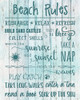 Beach Rules Poster Print by Natalie Carpentieri - Item # VARPDX19591