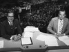 Us Elections. From Left John Chancellor And David Brinkley Reporting From The Republican National Convention In Detroit History - Item # VAREVCPBDDABREC015