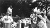 President Franklin Roosevelt Hosting A Picnic. Ca. 1942 Fdr Is At Lower Left. Third And Fourth From Left Are Long Time Advisors History - Item # VAREVCHISL035EC380