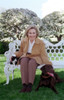First Lady Hillary Rodham Clinton With Socks The Cat And Buddy The Dog On The White House Lawn. April 7 History - Item # VAREVCHISL039EC960