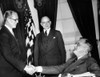 Joseph P. Kennedy Takes The Oath As U.S. Ambassador To The Court Of St. James With Supreme Court Justice Stanley Reed In Front Of President Roosevelt. 2181938. Courtesy Csu ArchivesEverett Collection History - Item # VAREVCHCDLCGEEC126