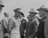 President Harry Truman And General Dwight Eisenhower Enroute To The Potsdam Conference. Secretary Of State James Byrne In At Far Right. Brussels History - Item # VAREVCHISL038EC822