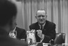 President Lyndon Johnson Gesturing Emotionally. Lbj Was Leading A Conference On The Vietnam War In Hawaii Honolulu Conference. Feb. 7 1966. History - Item # VAREVCHISL032EC094