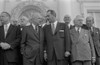 President Dwight D. Eisenhower Standing With Senate Majority Leader Lyndon Johnson During A Bipartisan Luncheon At The White House. March 31 History - Item # VAREVCHISL034EC277