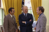 President Ford With Perennial Republican Insiders Then Chief Of Staff Donald Rumsfeld And Rumsfeld S Assistant Richard Cheney. Oval Office April 28 1975. History - Item # VAREVCHISL030EC058