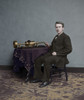 Thomas Edison 1847-1931 With His Phonograph The Invention That First Recorded Sound. 1877 Brady Studio Portrait With Digital Color. Photo 7 Continents HistoryEverett Collection History - Item # VAREVCCLRA001BZ130