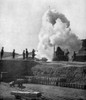 A Japanese 11 Inch Siege Gun Fires On Port Arthur During The Russo-Japanese War. The 500 Pound Shell Can Be Seen In Flight Above The Gun History - Item # VAREVCHISL046EC282