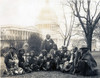 Pueblo Indians Photographed At The U.S. Capitol In Their First Formal Visit To Washington Dc Since The Lincoln Administration. They Appeared Before The Senate Lands Committee. 1923. History - Item # VAREVCHISL003EC015