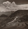Terraced Fields And Roadway In A Mountainous Region Of Yunnan Province In China. A Military Vehicle Drives In The Distance. 1946 Photo By Arthur Rothstein. - History - Item # VAREVCHISL038EC698