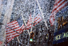 American Flags And Fake Snow Outside Of Radio City Music Hall At Premiere Of Ice Age, Ny 3102002, By Cj Contino Celebrity - Item # VAREVCPSDRADICJ001