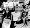 Anti-Women'S Liberation Protesters. They Counter Demonstrate With Signs Reading 'Viva La Difference' History - Item # VAREVCCSUA000CS858