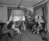 Group Of Men And Women Listening To A Radio In The Hamilton Hotel History - Item # VAREVCHISL043EC236