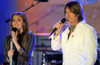 Miley Cyrus, Billy Ray Cyrus On Stage For Abc Good Morning America Concert With Miley Cyrus, Hard Rock Cafe Times Square, New York, Ny April 8, 2009. Photo By Kristin CallahanEverett Collection Celebrity - Item # VAREVC0908APBKH012