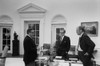 President Ford With Sec. Of State Henry Kissinger And Vp Nelson Rockefeller To Discuss The American Evacuation Of Saigon As South Vietnam Collapsed In April 1975. History - Item # VAREVCHISL030EC056