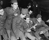 Japanese American Soldiers Enjoy The Music Of A Hawaiian Ukulele As They Wait To Detrain At Camp Shelby History - Item # VAREVCHISL019EC170