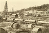 Loading An Oil Train In The Pennsylvania Oil Region. Ca. 1880. History - Item # VAREVCHISL020EC031