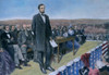 Abraham Lincoln Delivering The Gettysburg Address At The Dedication Ceremonies At The Soldiers' National Cemetery. Nov. 19 History - Item # VAREVCPCDBC01BZ026