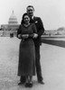Newlywed Lyndon And Lady Bird Johnson In Front Of The Capitol Where Lbj Working As An Aide To Congressman Richard Kleberg. Ca 1934-35. History - Item # VAREVCHISL033EC254