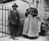 New York City Street Types Emigrant Man And Women Pretzel Vendor. 1896 Photograph By Alice Austen. History - Item # VAREVCHISL017EC124