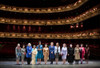 Michelle Obama Poses With G-20 Summit Spouses At The Royal Opera House In London. April 2 2009 History - Item # VAREVCHISL026EC149