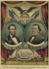 Campaign Banner For 1864 Republican Presidential Candidate Abraham Lincoln And Running Mate Andrew Johnson. Johnson Was The Only Southern Senator Not To Join The Confederacy. History - Item # VAREVCHISL014EC049