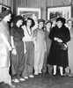Secretary Of Labor Frances Perkins Examines Work Clothes For Women. March 1 History - Item # VAREVCCSUB001CS729