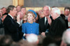 President Reagan Taking The Oath Of Office In The Capitol Rotunda While Mrs. Reagan Holds A Bible And Chief Justice Berger Administers The Oath. Jan. 21 1985. History - Item # VAREVCHISL028EC237