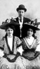 Two Women And A Man Wearing Hats History - Item # VAREVCH4DFASHEC064