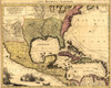 1710 Dutch Map Of North America And The Caribbean History - Item # VAREVCHISL001EC005
