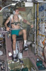Working Out In Space. Cosmonaut Yuri Malenchenko Exercising On The International Space Station. During This Mission History - Item # VAREVCHISL033EC998