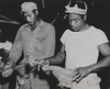 African American Quartermaster Soldiers Repairing Battle Boots Worn By Fighting Troops. They Were Stationed In The Marianas Island. Feb. 28 History - Item # VAREVCHISL037EC921