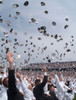 Newly Commissioned Officers Toss Their Hats Into The Air At Their 2006 Graduation And Commissioning Ceremony. Us Naval Academy In Annapolis Maryland. May 26 2006. History - Item # VAREVCHISL027EC258