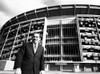 Yogi Berra Stands Outside Shea Stadium Before Signing A Contract With The New York Mets History - Item # VAREVCHBDYOBECS001