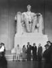 Premier Nikita Khrushchev And Others Beneath The Lincoln Statue In The Lincoln Memorial. L-R Nikita & Nina Khrushchev History - Item # VAREVCHISL038EC960