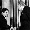 President Lyndon Johnson Shakes The Hand Of Senator Edward Kennedy. Lbj Was Attending A Farewell Reception In His Honor Given By The Democratic Congressional Leaders. Jan. 6 History - Item # VAREVCCSUA000CS747