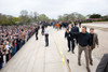 President Barack Obama Waves To Tourists At The Lincoln Memorial In Washington History - Item # VAREVCHISL040EC237